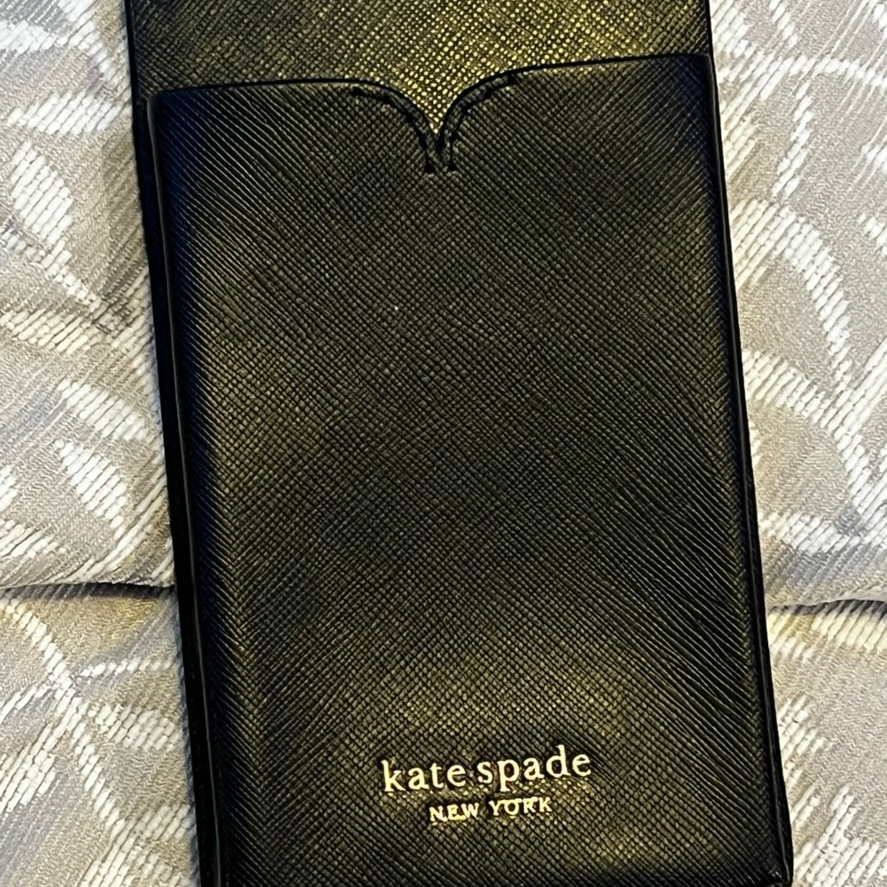 Kate Spade Black Card Holder/crossbody